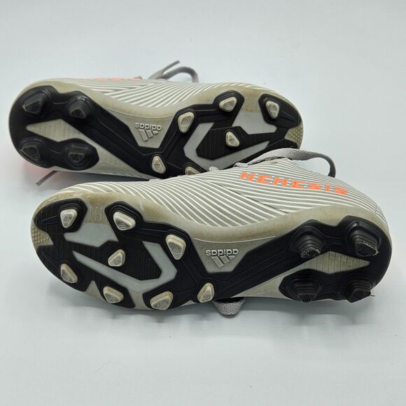 Adidas Nemeziz Boys Girls Soccer Cleats Size 13K Gray/Orange Striped FG Youuth - Picture 6 of 7
